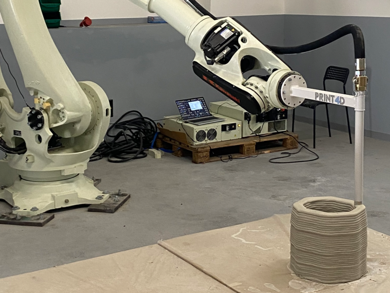 Robotizovaný 3D tisk z betonu