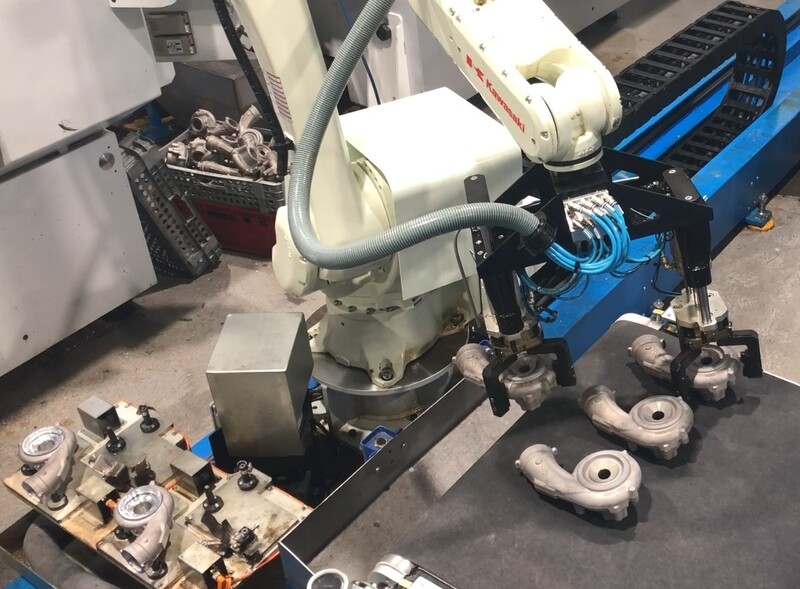 Robotizace obrábění odlitků ve spol. Aluprogress